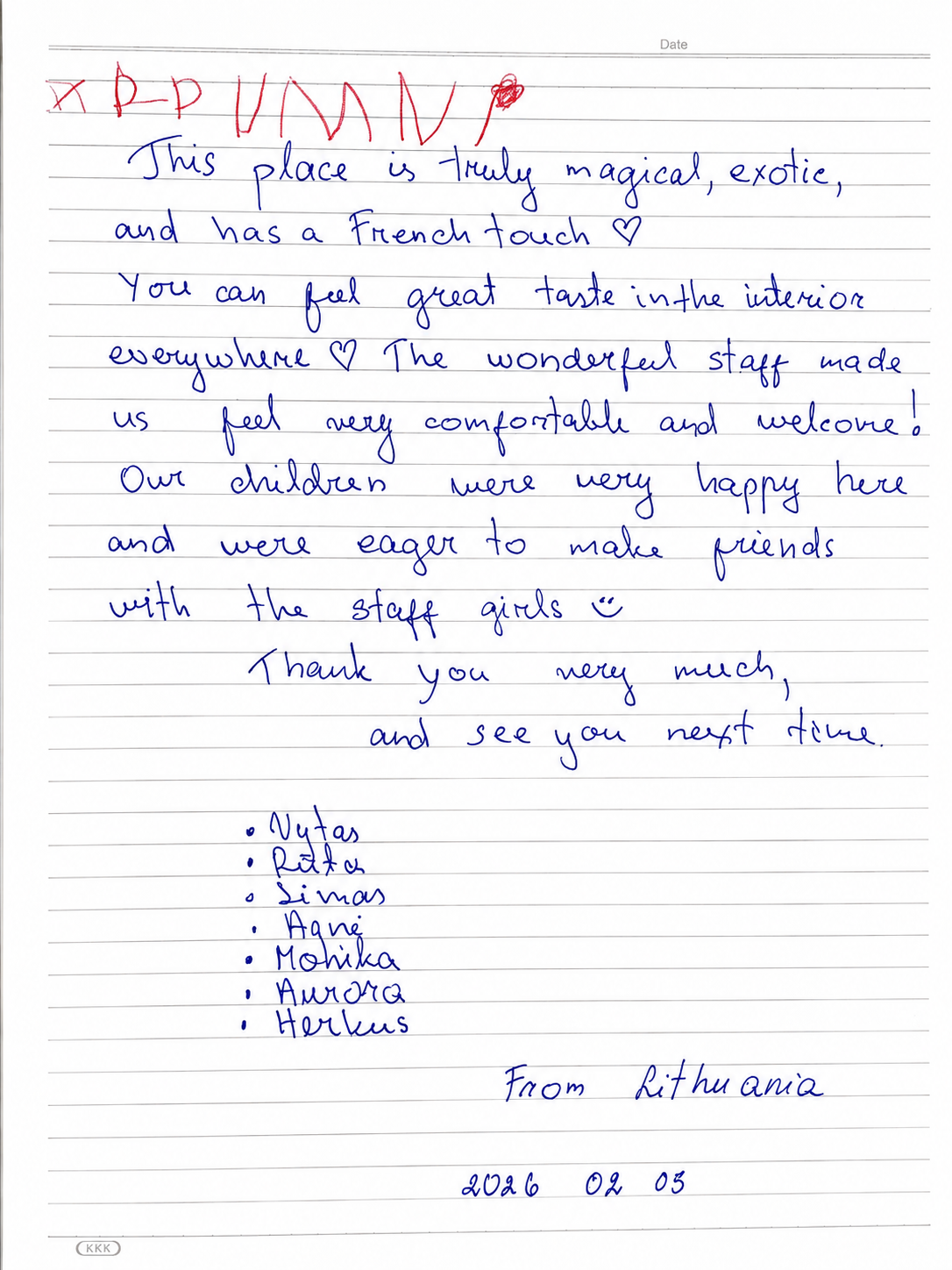 testimonial guest